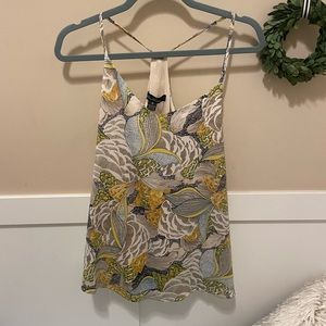 Hawthorne Gold/Grey/Blue Multi T-Back Tank/Cami - Size M